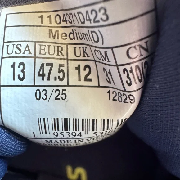 Men’s Brooks Adrenaline 24 Navy and White Running Shoes Size 13 - Picture 9 of 9